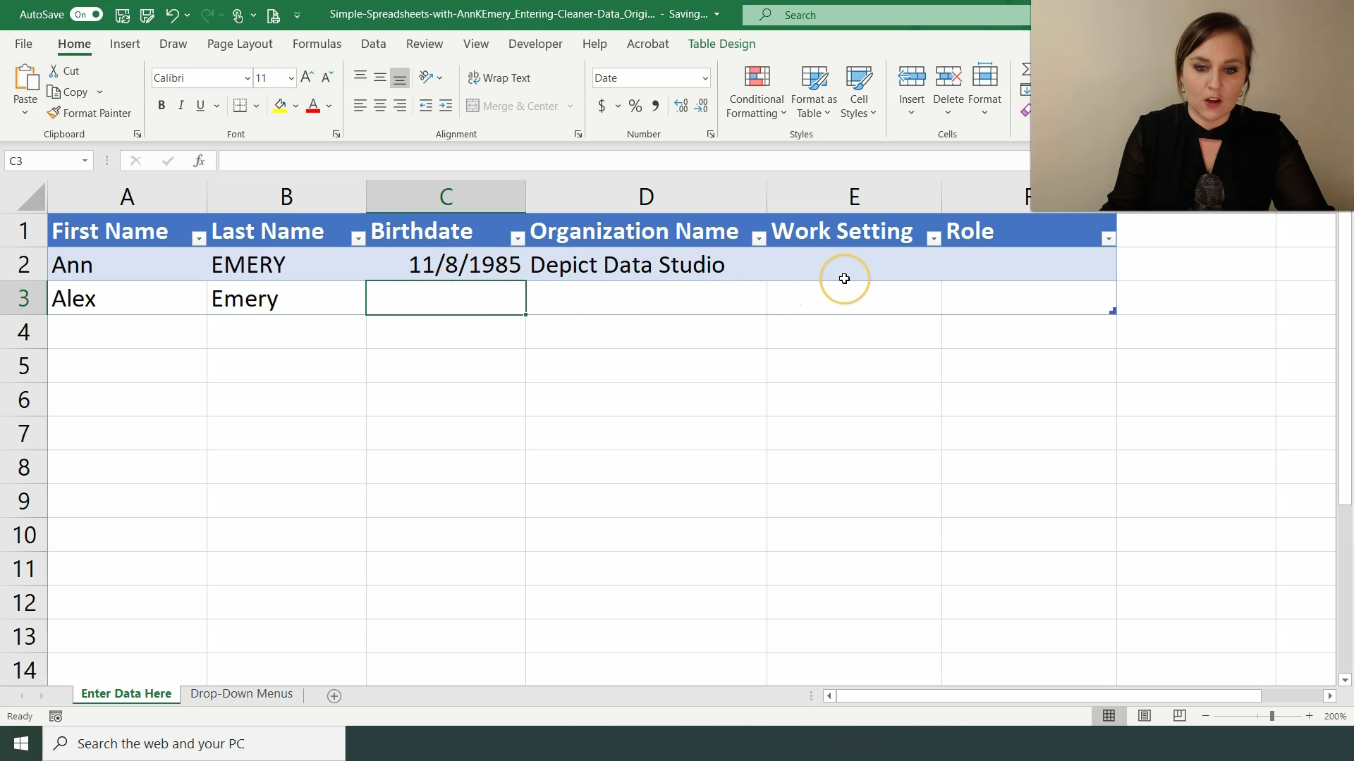 Step 3. Apply an Excel Table