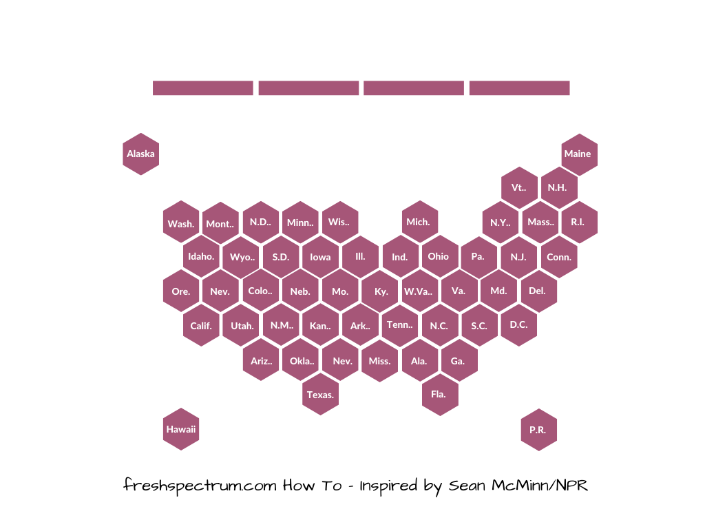 This is another illustrative example of a hex tile map being created in Canva.