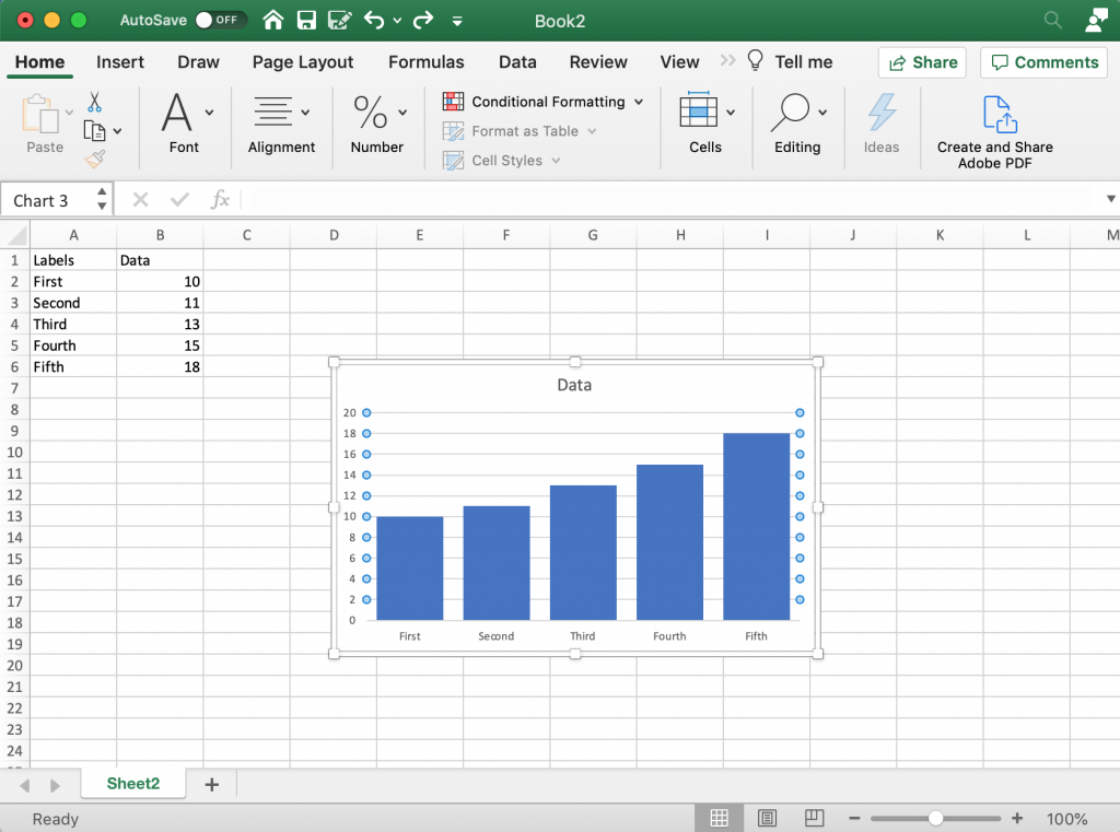 Creating a Clean Chart in Excel