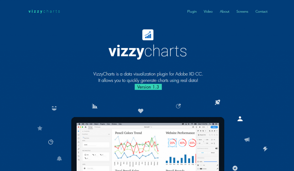 Vizzy Charts Adobe XD Plugin
