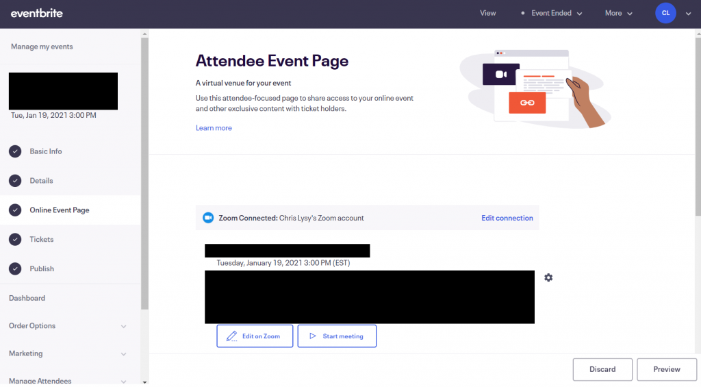 How to Plan and Deliver a Presentation with Zoom (Illustration) Eventbrite Integration
