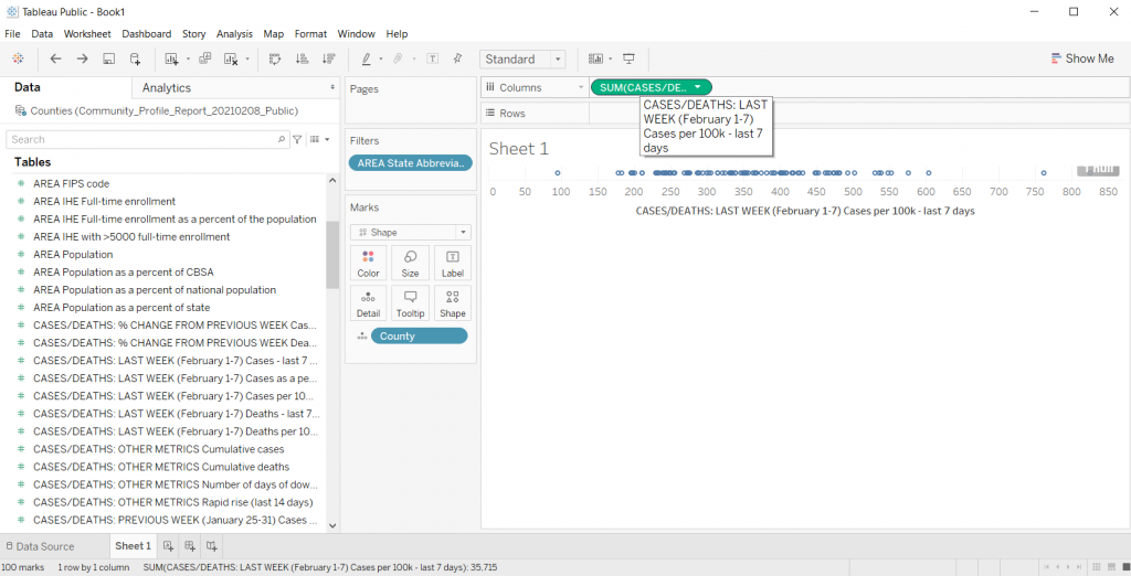 Creating a Basic Dot Plot in Excel