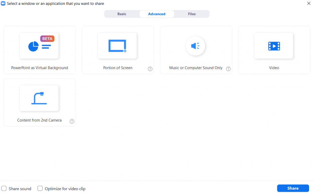 How to Plan and Deliver a Presentation with Zoom (Illustration) Advanced Sharing