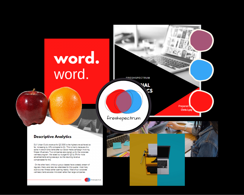 How to create report moodboards in Canva (illustration) moodboarding visual metaphors