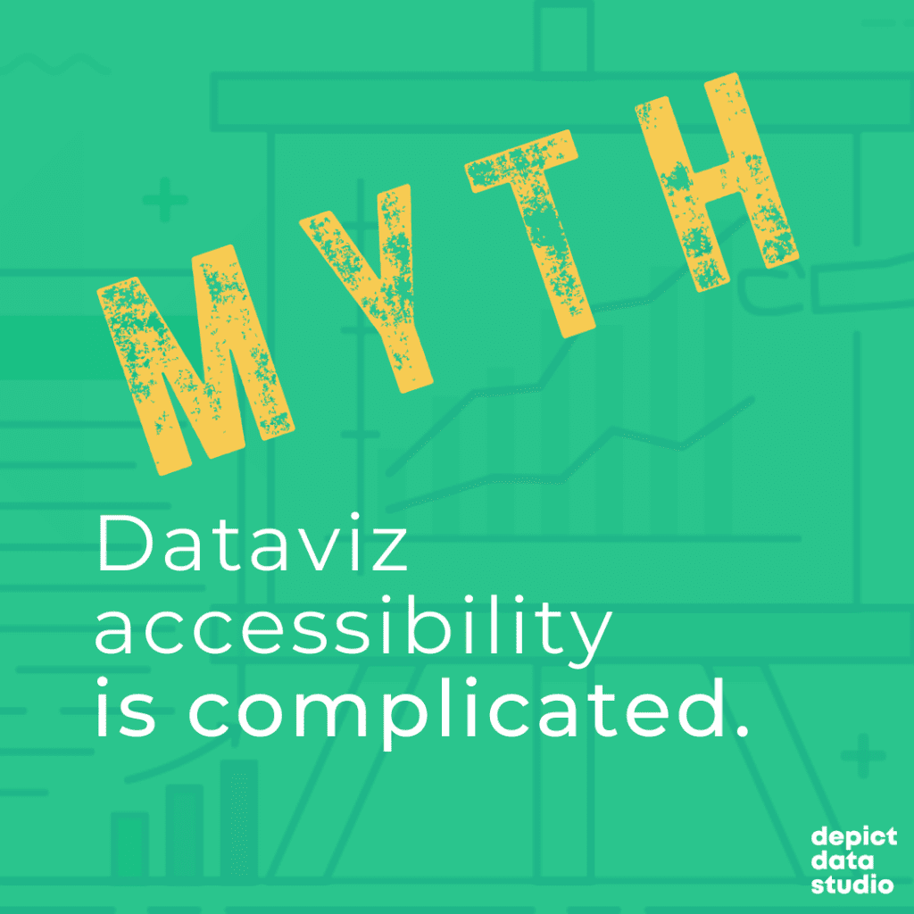 It's a myth that dataviz accessibility is complicated. 