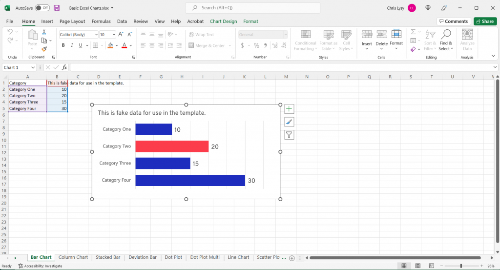 Excel Screenshot Bar Chart