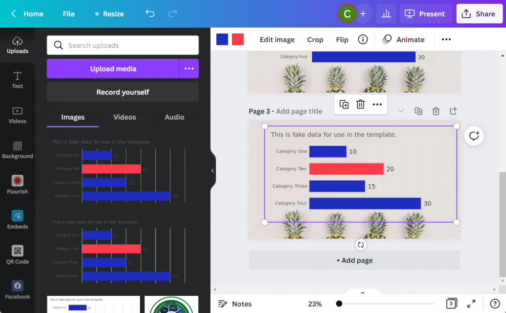 Canva Screenshot Excel Chart SVG 