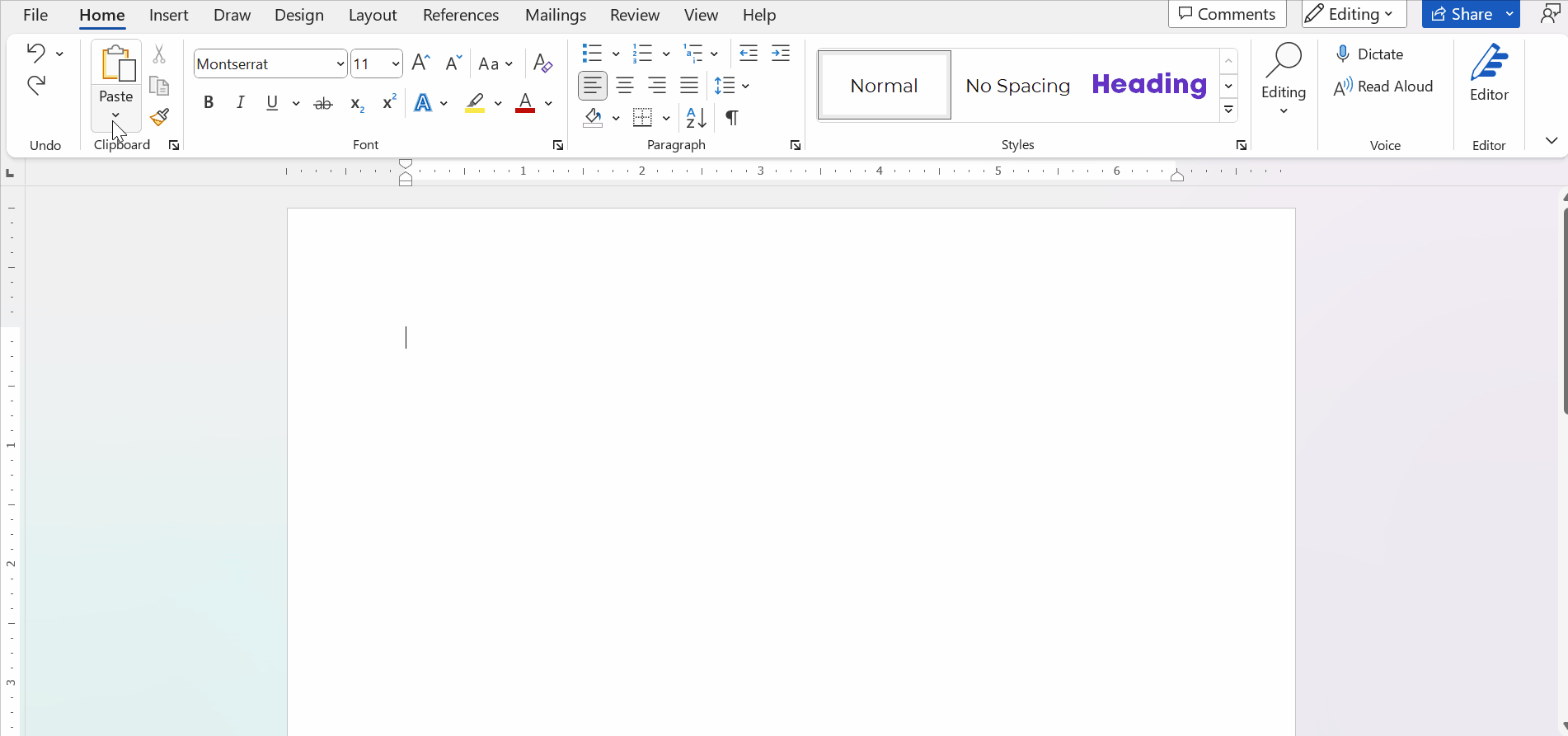 A GIF showing how Paste Special the table from Excel into Word.