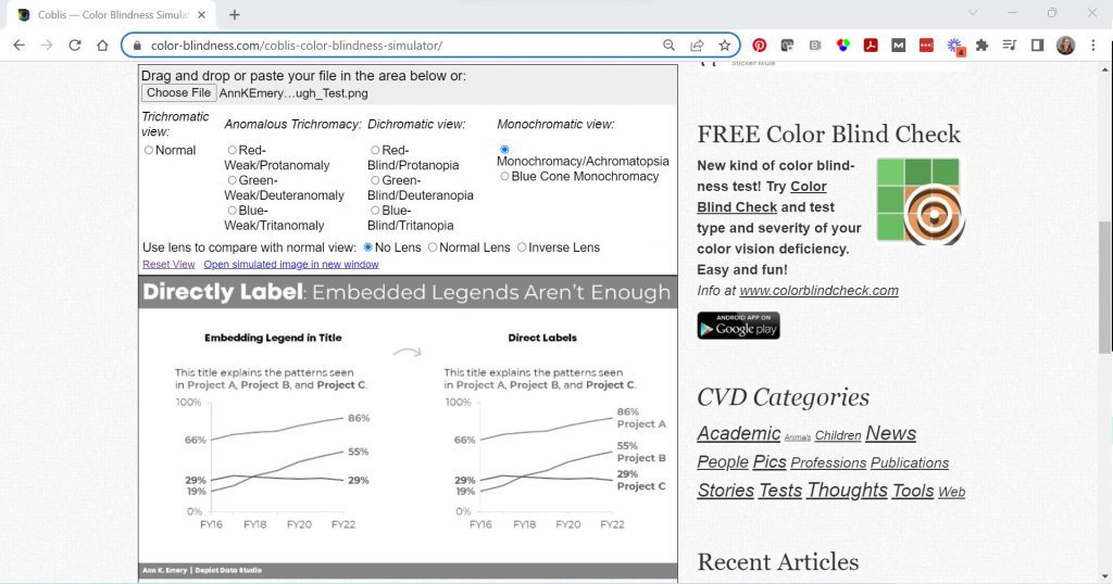 Ann K. Emery shows how to test your draft to see if it's grayscale-friendly.