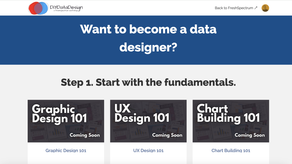 DiY Data Design Screen capture